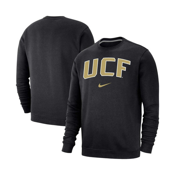 Men's Black UCF Knights Arch Club Fleece Pullover Sweatshirt