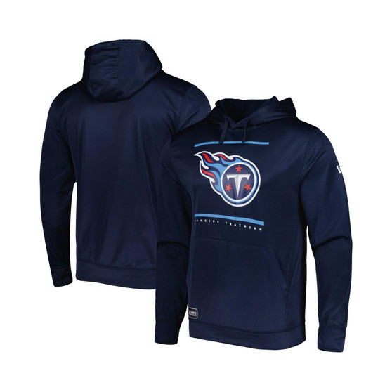 Men's Navy Tennessee Titans Combine Authentic Split Defense Pullover Hoodie