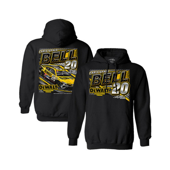 Men's Black Christopher Bell 2023 #20 DeWalt Pullover Hoodie
