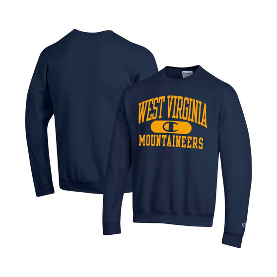 Men's Navy West Virginia Mountaineers Arch Pill Sweatshirt