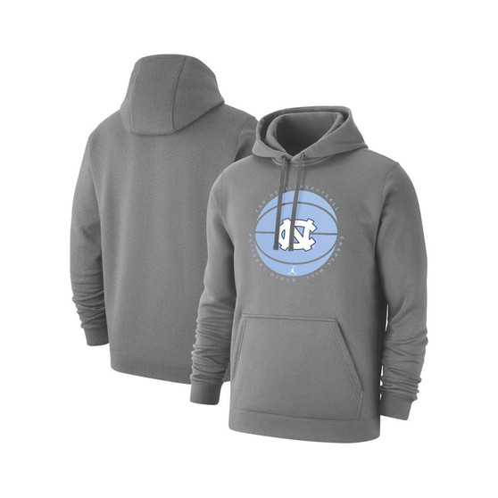 Men's Brand Gray North Carolina Tar Heels Basketball Pullover Hoodie
