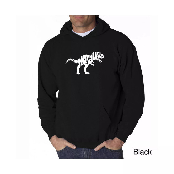 Men's Word Art Hooded Sweatshirt - Tyrannosaurus Rex