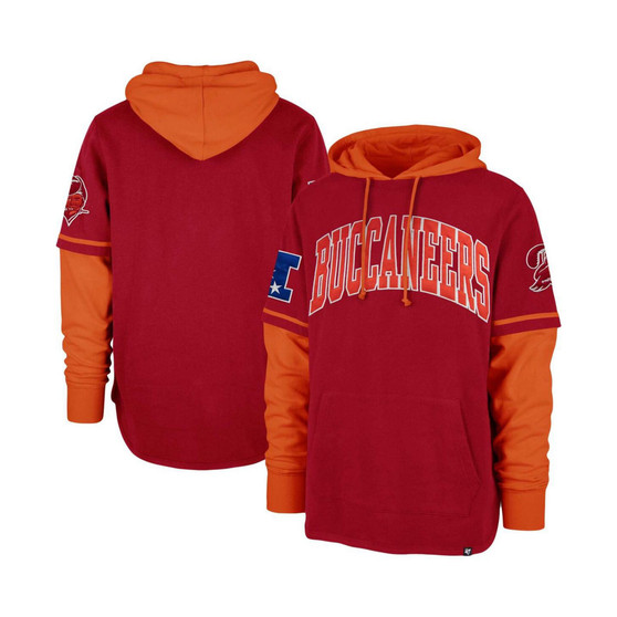 Men's Red Tampa Bay Buccaneers Shortstop Pullover Hoodie