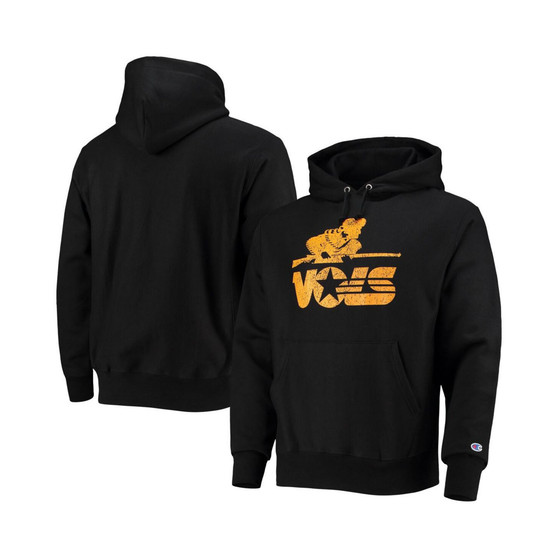 Men's Black Tennessee Volunteers Vault Logo Reverse Weave Pullover Hoodie