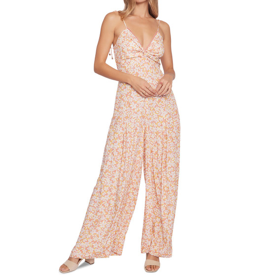 Women's Coastal Daisies Wide-Leg Jumpsuit