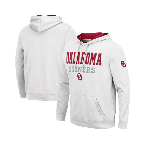 Men's White Oklahoma Sooners Sunrise Pullover Hoodie