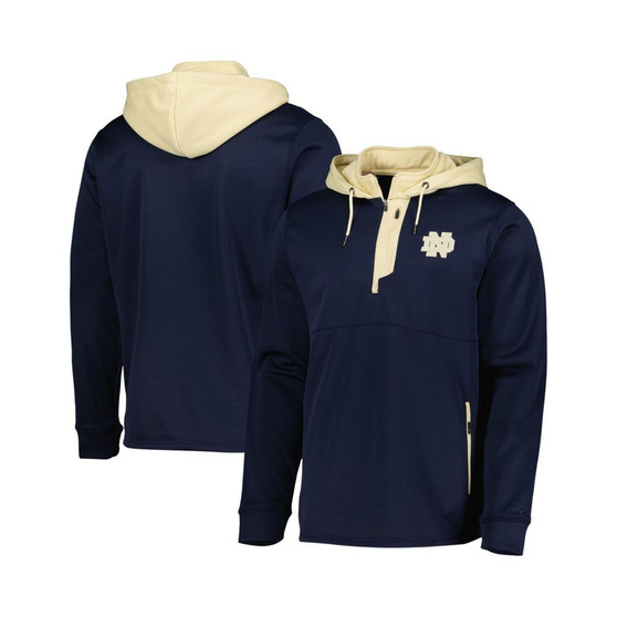 Men's Navy Notre Dame Fighting Irish Luge 3.0 Quarter-Zip Hoodie