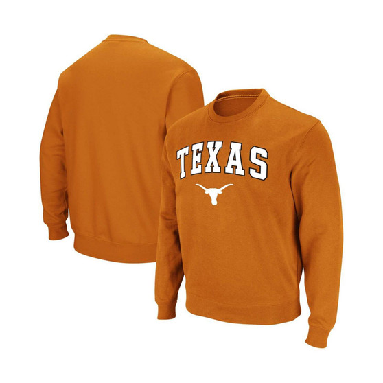 Men's Texas Orange Texas Longhorns Arch & Logo Pullover Sweatshirt