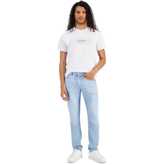 Men's Slim-Fit Light Wash Jeans