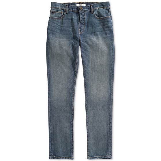 Men's Straight Fit Jeans with Magnetic Fly