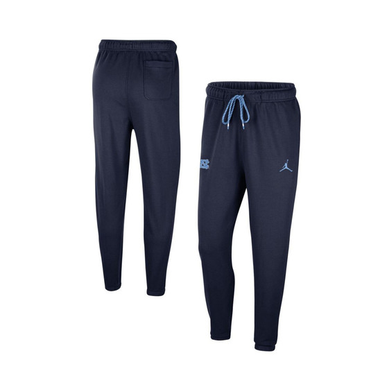 Men's Brand Navy North Carolina Tar Heels Logo Travel Fleece Pants