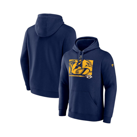 Men's Branded Navy Nashville Predators Authentic Pro Core Collection Secondary Pullover Hoodie
