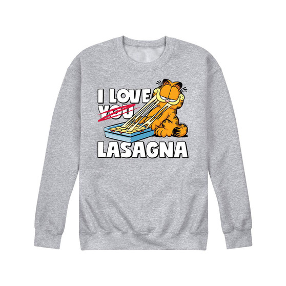 Men's Garfield Love Lasagna Fleece Sweatshirt