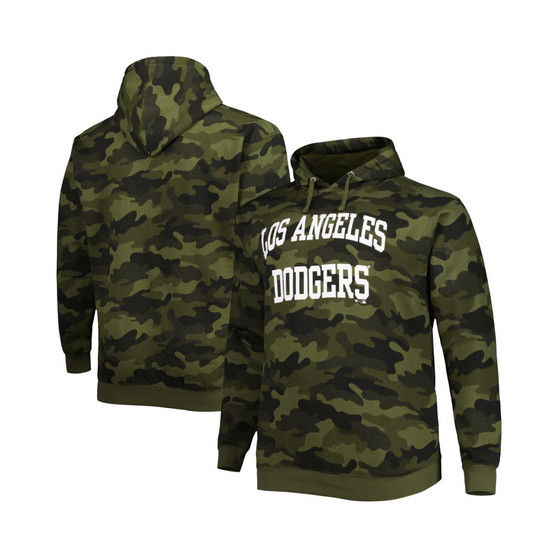 Men's Camo Los Angeles Dodgers Allover Print Big and Tall Pullover Hoodie