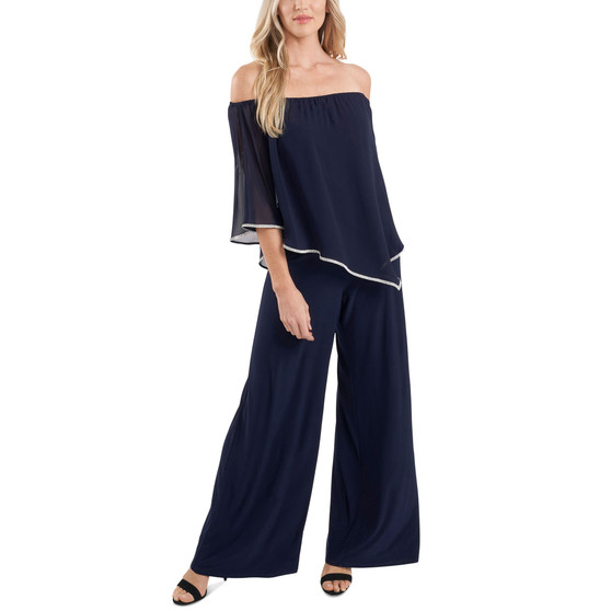 Embellished Overlay Jumpsuit