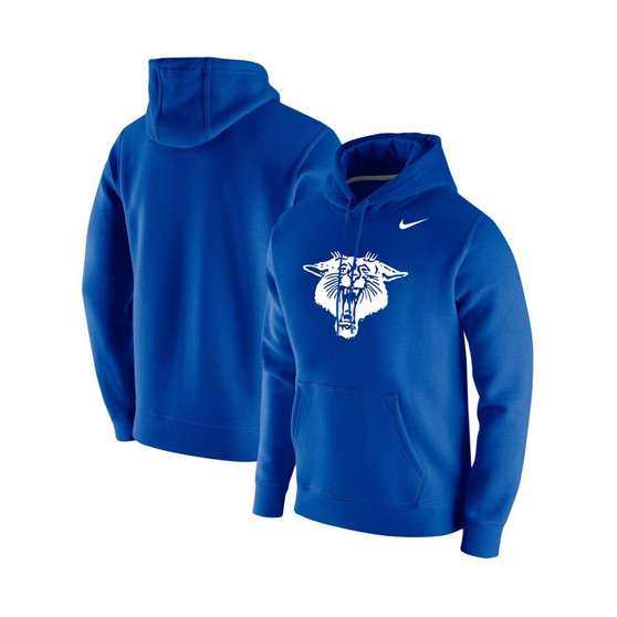 Men's Royal Kentucky Wildcats Vintage-Like School Logo Pullover Hoodie