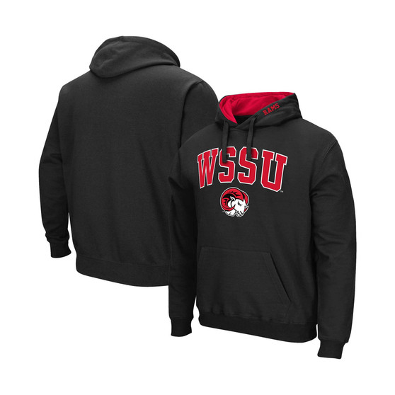 Men's Black Winston-Salem State Rams Arch & Logo Pullover Hoodie