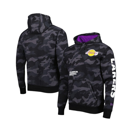 Men's Black, Camo Los Angeles Lakers Tonal Pullover Hoodie
