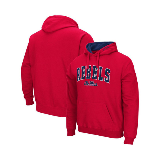 Men's Red Ole Miss Rebels Arch Logo 3.0 Pullover Hoodie