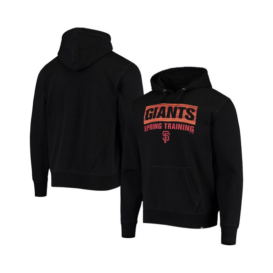 Men's '47 Black San Francisco Giants Spring Training Team Bar Pullover Hoodie