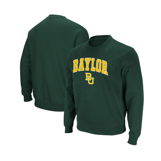 Men's Green Baylor Bears Arch & Logo Pullover Sweatshirt