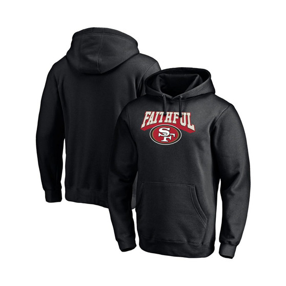 Men's Branded Black San Francisco 49ers Hometown Fitted Pullover Hoodie