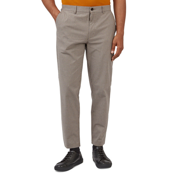 Men's Mini-Check Slim Taper Pants