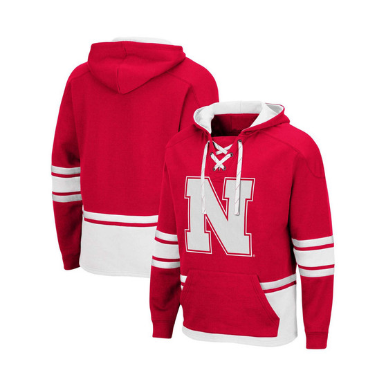 Men's Scarlet Nebraska Huskers Lace Up 3.0 Pullover Hoodie