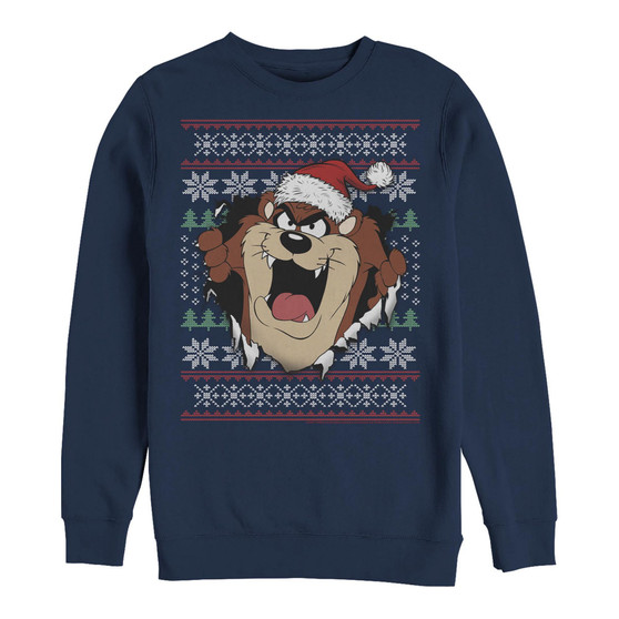 Men's Looney Tunes Taz Ugly Sweatshirt