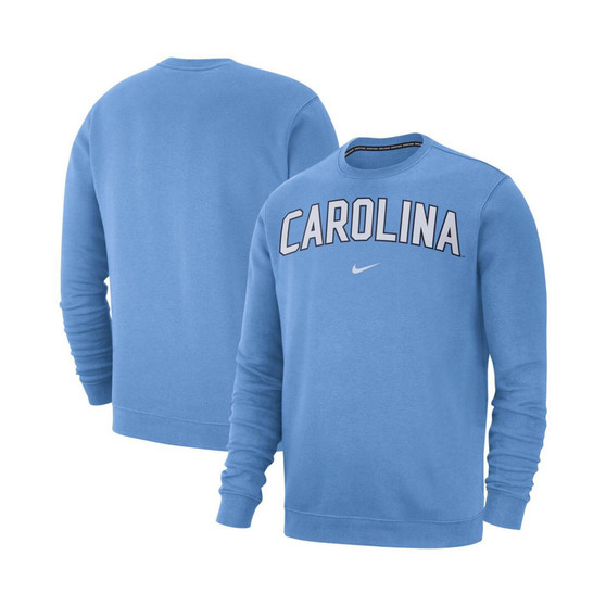 Men's Carolina Blue North Carolina Tar Heels Club Fleece Pullover Sweatshirt