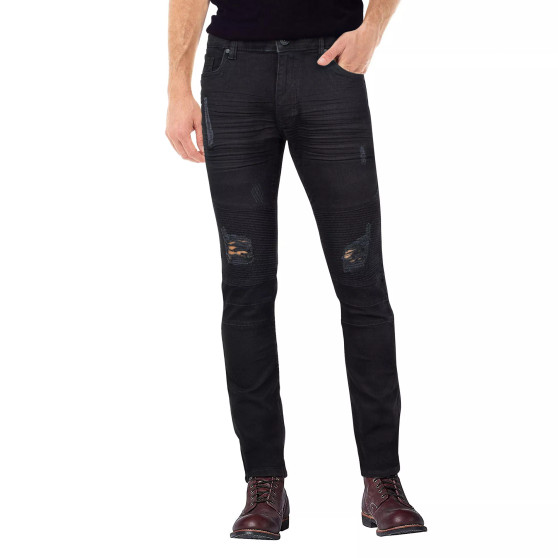 Men's Rawx Slim Fit Moto Detail Stretch Jeans