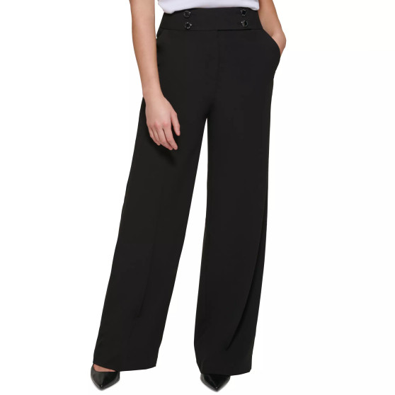 Women's Whitney Button Front Wide Leg Pants