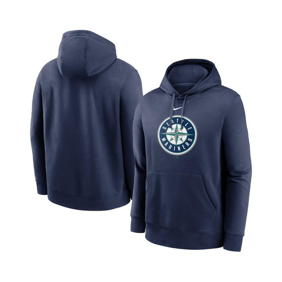Men's Navy Seattle Mariners Alternate Logo Club Pullover Hoodie