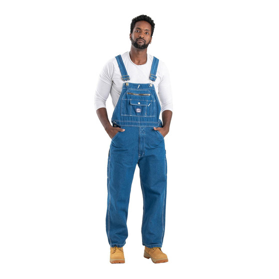 Men's Vintage Unlined Washed Denim Bib Overall Big & Tall