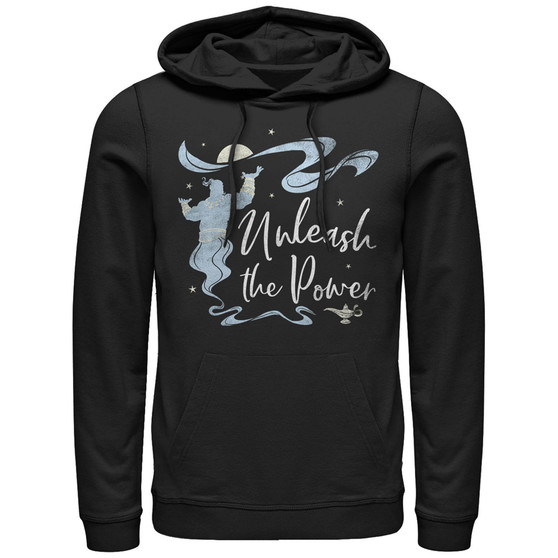Disney Men's Aladdin Live Action Genie Unleash the Power Portrait Pullover, Fleece
