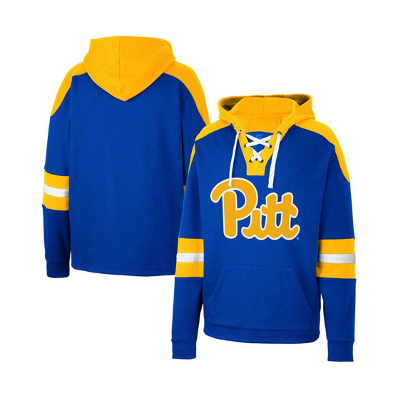 Men's Royal Pitt Panthers Lace-Up 4.0 Pullover Hoodie