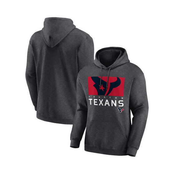 Men's Charcoal Houston Texans Breakneck Blitz Pullover Hoodie