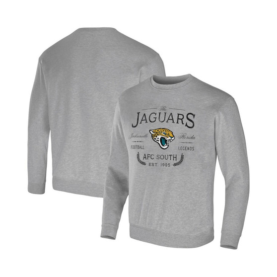 Men's NFL x Darius Rucker Collection by Heather Gray Jacksonville Jaguars Pullover Sweatshirt
