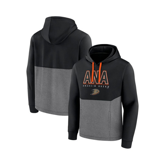 Men's Branded Black Anaheim Ducks Successful Tri-Blend Pullover Hoodie