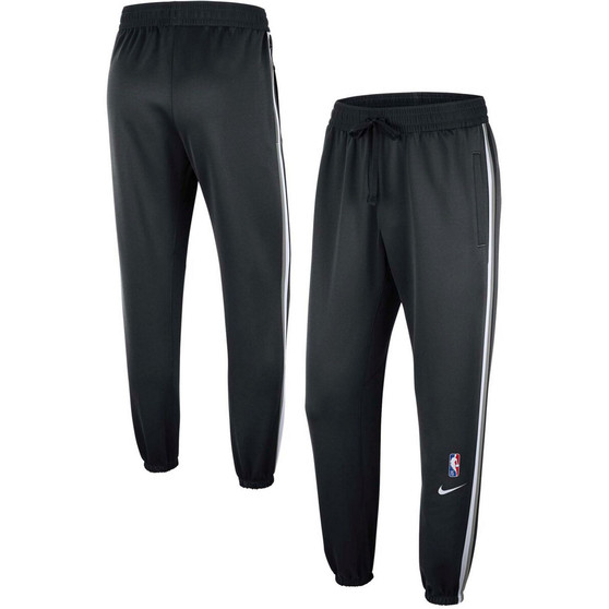 Men's Black Brooklyn Nets 75th Anniversary Showtime On Court Performance Pants