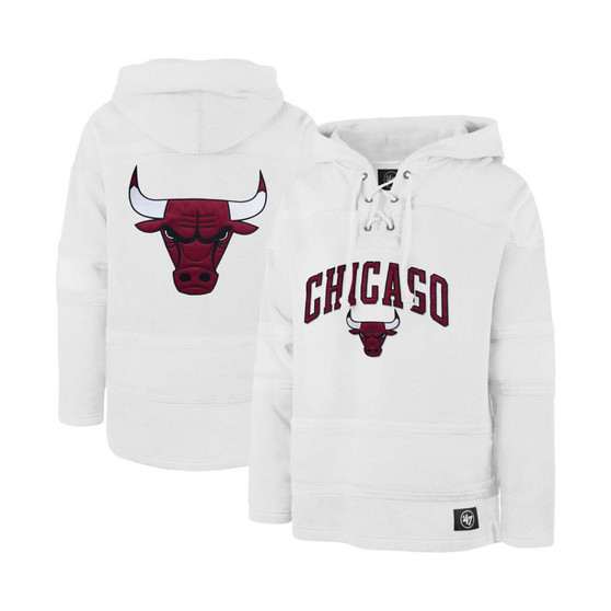 Men's White Chicago Bulls 2022/23 Pregame MVP Lacer Pullover Hoodie - City Edition
