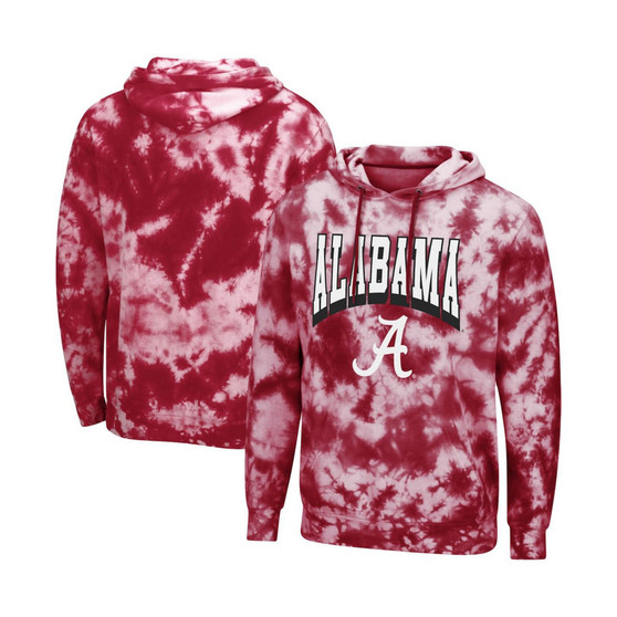 Men's Crimson Alabama Crimson Tide Fanatic Tie-Dye Pullover Hoodie