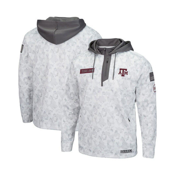 Men's Arctic Camo Texas A&M Aggies OHT Military-Inspired Appreciation Quarter-Zip Hoodie