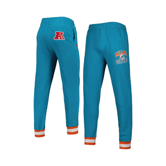 Men's Aqua Miami Dolphins Blitz Fleece Jogger Pants