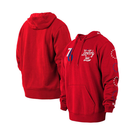 Men's Red Philadelphia 76ers 2022/23 City Edition Big and Tall Pullover Hoodie