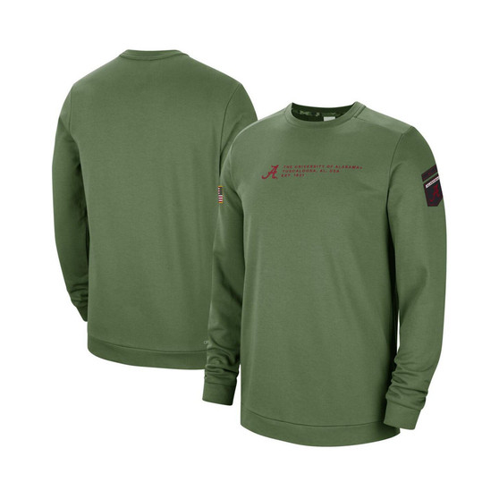 Men's Olive Alabama Crimson Tide Military-Inspired Pullover Sweatshirt