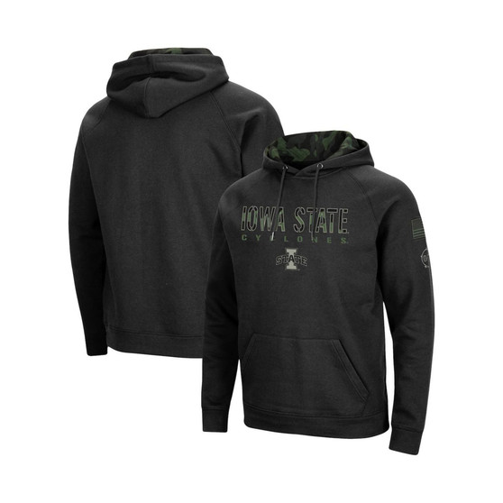 Men's Black Iowa State Cyclones OHT Military-Inspired Appreciation Raglan Pullover Hoodie