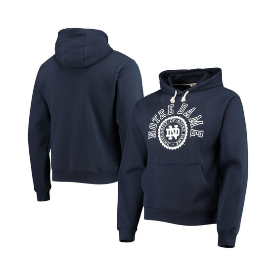 Men's Navy Notre Dame Fighting Irish Seal Neuvo Essential Fleece Pullover Hoodie