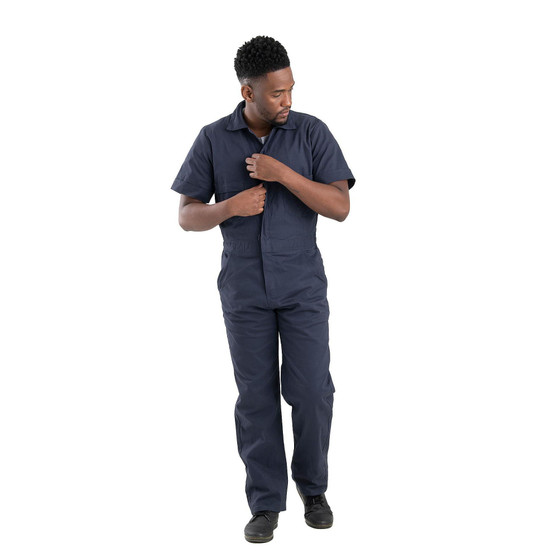 Men's Highland Short-Sleeve Flex Poplin Coverall