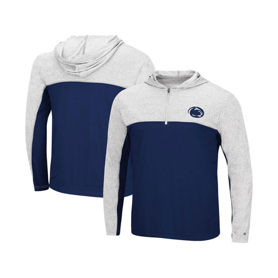 Men's Navy Penn State Nittany Lions Flick Quarter-Zip Hoodie Windshirt